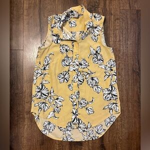 H&M Yellow Floral Blouse